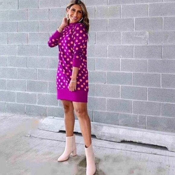 Victor Glemaud for Target Polka Dot Sweatshirt Tunic Dress - Picture 5 of 16